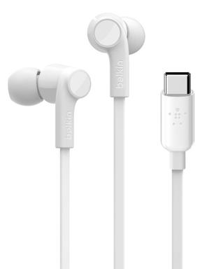 Juhtmega kõrvaklapid Belkin RockStar, valge v.