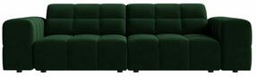 Sofa Cosmopolitan Design Chicago Velvet Bluvel 78, žalio stiklo sp., 102 x 212 cm x 78 cm