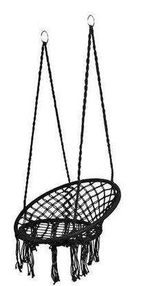 Sėdimas hamakas Swings Garden, juoda sp.