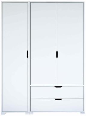 Skapis Kalune Design Duru, balts krās., 45 cm x 130 cm x 183 cm