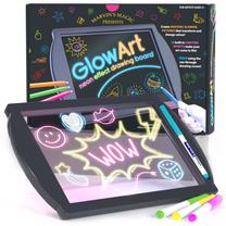 Piešimo lenta, su priedais Marvins Magic Glow Art, juoda sp.