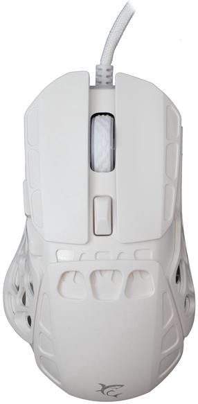 Vadu spēļu pele White Shark Ector, usb 2.0, balts krās.
