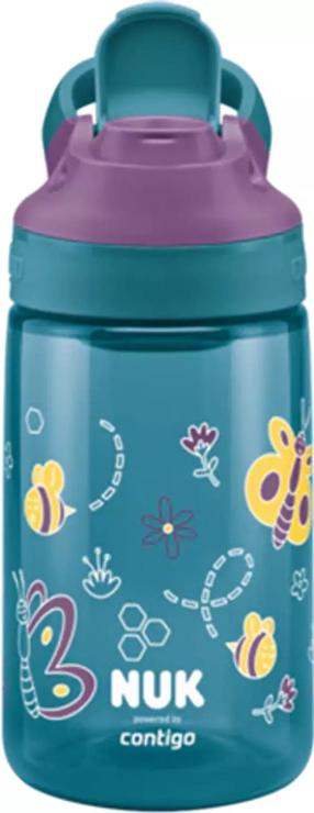 Bērnu pudelīte Nuk Contigo Sippy, 420 ml, 4. g., polipropilēns (pp), zila krās.