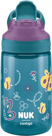 Vaikiška gertuvė Nuk Contigo Sippy, 420 ml, 4 m., polipropilenas (pp), mėlyna sp.
