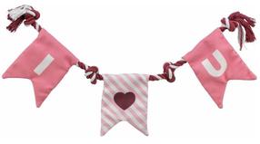 Žaislas šuniui, virvinis TRX Valentines Rope, 50 cm, rožinė sp.