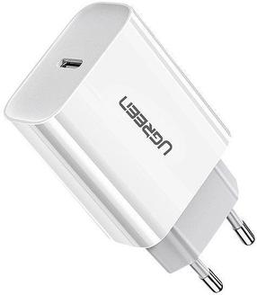 Telefona lādētājs Ugreen 60450, USB Type C/AC, balta krās., 20 W