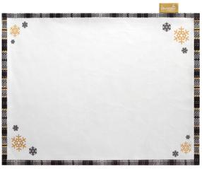 Ziemassvētku salvete OSB-147, 40 cm x 30 cm, brūna krās./balta krās.