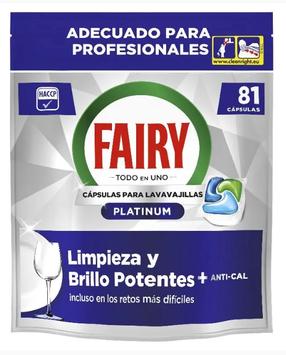 Капсулы для посудомоечной машины Fairy Professional Platinum, 81 шт.