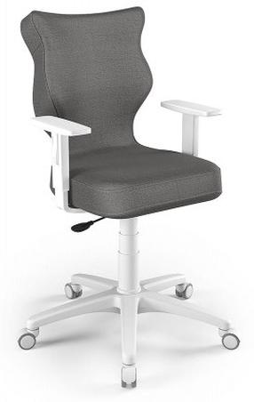 Bērnu darba krēsls Duo MT33 Size 6, 40 x 42.5 x 89.5 - 102.5 cm, balts krās./tumši pelēka krās.