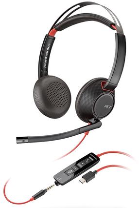 Juhtmega kõrvaklapid Plantronics Blackwire 5220, must v.