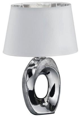Darbo stalo šviestuvas RL Taba, E14, 40W, balta sp./sidabro sp.