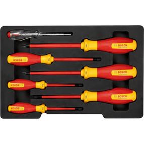 Kruvikeeraja komplekt Bosch VDE, isoleeritud, 7 tk