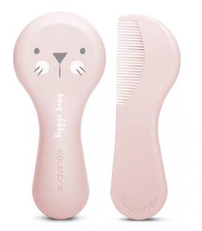 Beebi hari ja kamm Suavinex Brush-Comb Set, 0 kuud, roosa v.