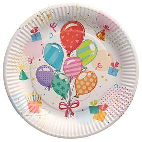 Ühekordne taldrik Papstar Fete, Ø 23 cm, 10 tk