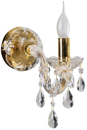 Lampa sienas Candellux Maria Teresa 21-95742 5906714795742, E14, 1 x 40 W, zelta krās.