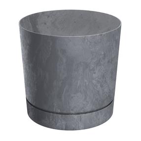 Lillepott Prosperplast Tubo P Beton Effect, plastik, Ø 23.9 cm, hall v.