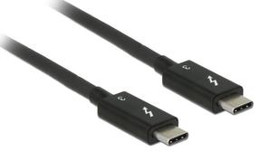 Vads Delock Thunderbolt to Thunderbolt USB C male, USB C male, 0.5 m, melna krās.