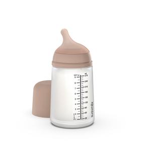 Kūdikių buteliukas Suavinex Zero Zero Ultra Soft, 270 ml, 3 mėn., ruda sp.