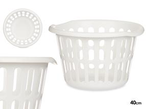 Корзина Kipit 85318, пластик, 40 см x 40 см x 40 см, белый цв.