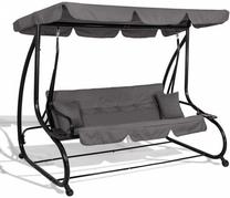 Lauko sūpynės Springos Linda GS0003, pilka sp., 120 cm x 220 cm x 162 cm