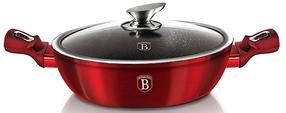 Puodas Berlinger Haus Metallic Line Burgundy Edition Metallic Line Burgundy Edition, Ø32 cm, 4.9 l, raudona sp.
