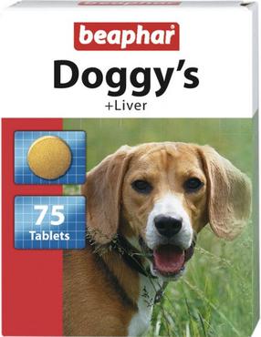 Maisto papildas šunims Beaphar Doggy's Liver, 0.075 kg