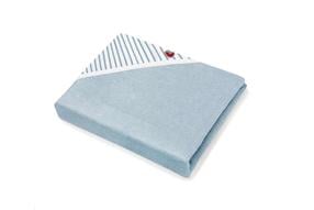 Vaikiškas rankšluostis BabyToLove Smart Stripes, mėlyna sp., 107 cm