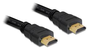 Vads Delock HDMI-A > HDMI-A 3D 4K HDMI 19 pin male, HDMI 19 pin male, 10 m, melna krās.