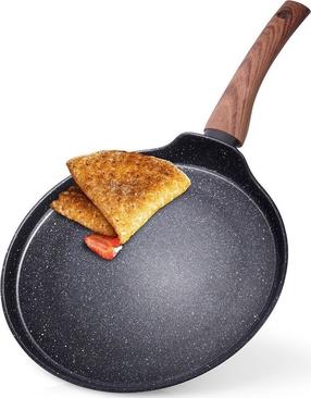 Pankūku panna Vilde Black&Wood 199010 Kinghoff, Ø 26 cm, alumīnijs