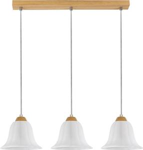 Valgusti rippuv Anna 22000005, E27, 3 x 60 W, valge v. / pruun v.