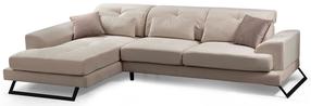 Kampinė sofa Hanah Home Frido 560ARE1169, kreminė sp., kairinė, 190 x 308 cm x 92 cm