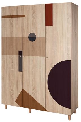 Шкаф Kalune Design Lena 969, коричневый цв., 52 см x 135 см x 192 см