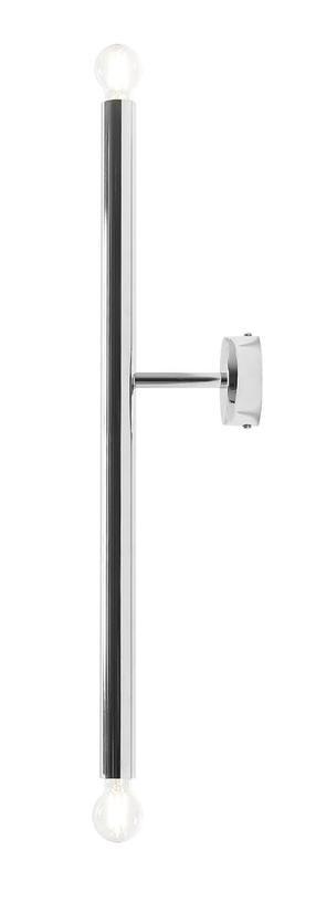 Lampa griesti Aldex Tubo, E14, 2 x 10 W, hroma krās. / hroma krās.