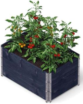 Pakelta lysvė Upyard GardenBox Set of 3 Classic Wood, 120 cm x 80 cm x 59.5 cm