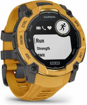 Išmanusis laikrodis Garmin Instinct 3 Solar 50mm 010-02935-02), geltona sp./pilka sp.