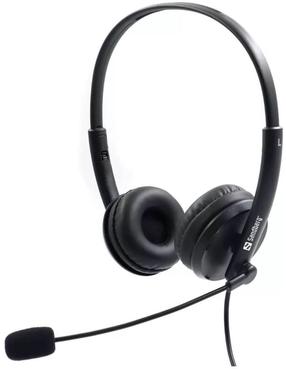 Juhtmega kõrvaklapid Sandberg USB Office Headset Saver, must v.