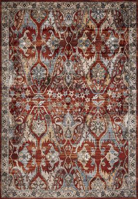 Ковер комнатные Home4you Darly 5, красный цв./бежевый цв., 230 см x 160 см