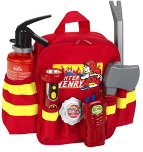 Игрушки для пожарных Klein Firefighter Henry Backpack, красный цв.