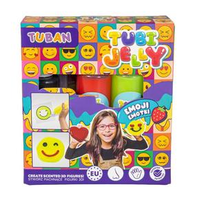 Gelinių figūrų gamybos rinkinys Tuban Tubi Jelly Emoji, įvairių spalvų