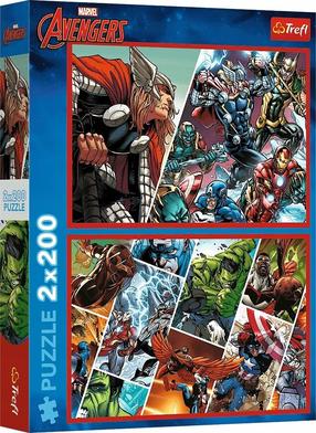 Dėlionė 2in1 Trefl Marvel Avengers, 27.5 cm x 41 cm, 400 vnt., įvairių spalvų