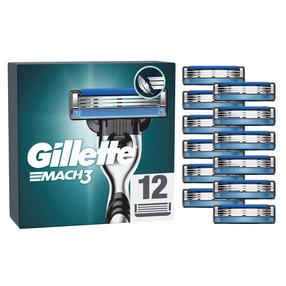 Бритвенные лезвия Gillette Mach3, 12 шт.
