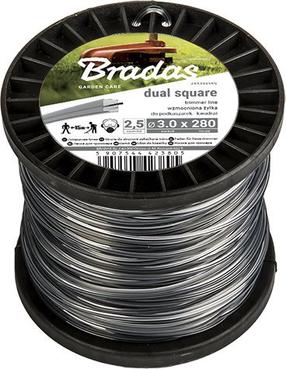Zāles pļāvēja aukla Bradas ZRK27100S, 100 m x 2.7 mm