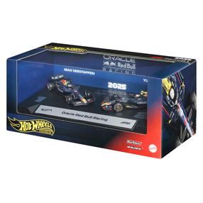  Набор игрушечных машин Mattel Hot Wheels Premium Formula 1 Oracle Red Bull JMM95, 1:64, синий цв.