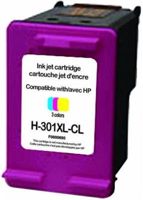 Tintes printera kasetne Uprint HP 301XL, zila krās./sarkana krās./dzeltena krās.