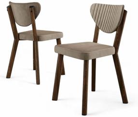 Kėdžių rinkinys Kalune Design Arfe, cappuccino, 46 cm x 45 cm x 86 cm, 6 vnt.