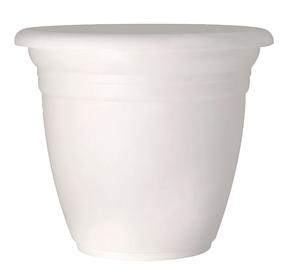 Gėlių vazonas Domoletti TE000045-110, plastikinis, Ø 45 cm, balta sp.