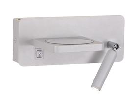 Šviestuvas sieninis CristalRecord Rob, LED, 3000 °K, 2 x 5 W, balta sp. / balta sp.