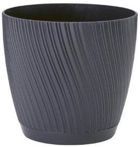Puķu pods Form Plastic MIka 19 10489428, polipropilēns (pp), Ø 19 cm, melna krās.