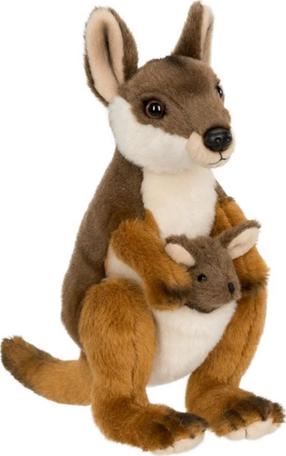 Pehme mänguasi WWF Wallaby With Joey, pruun v., 20 cm