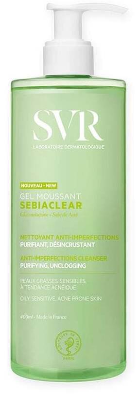Sejas mazgāšanas želeja SVR Sebiaclear, 400.0 ml